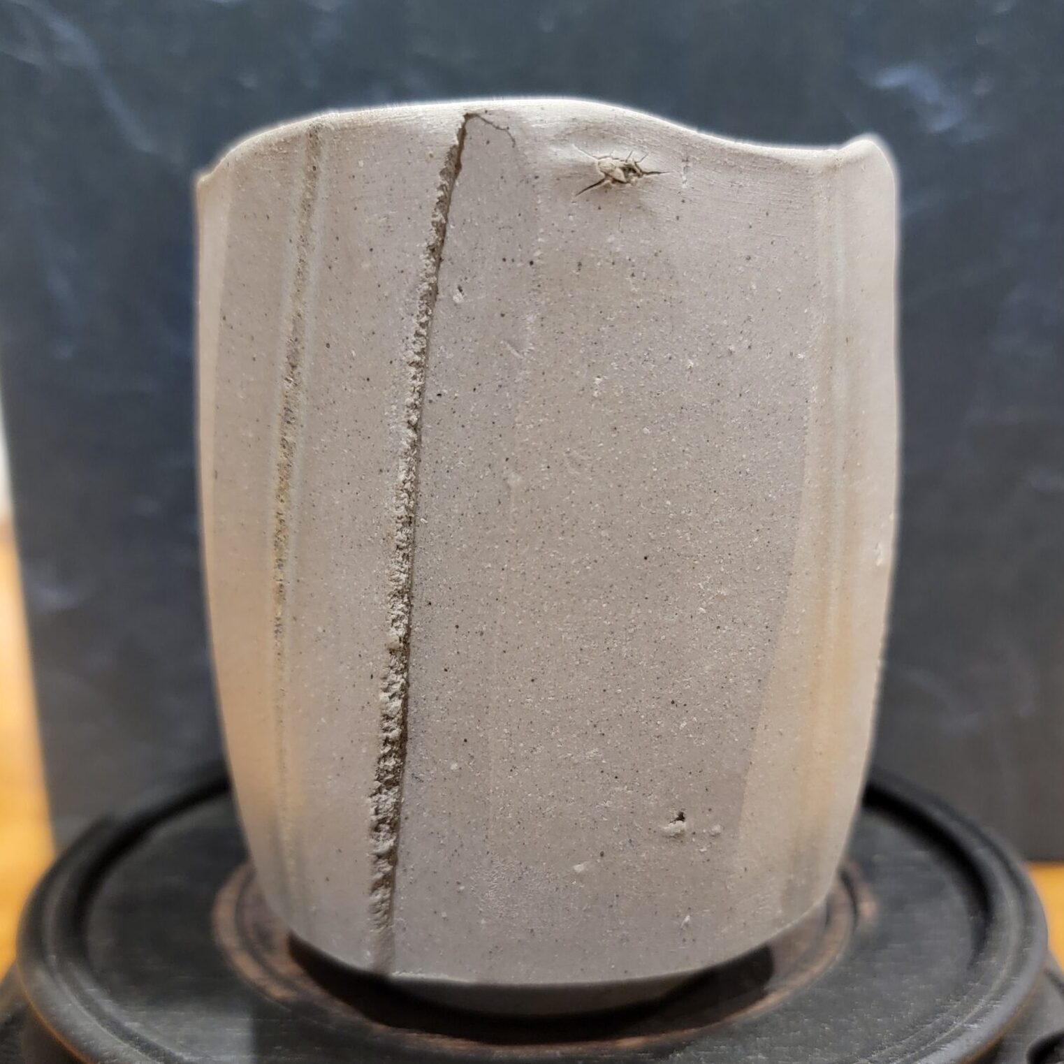 Bizenyaki 'Aoi' Tea Cup by Kobashi Toshimitsu