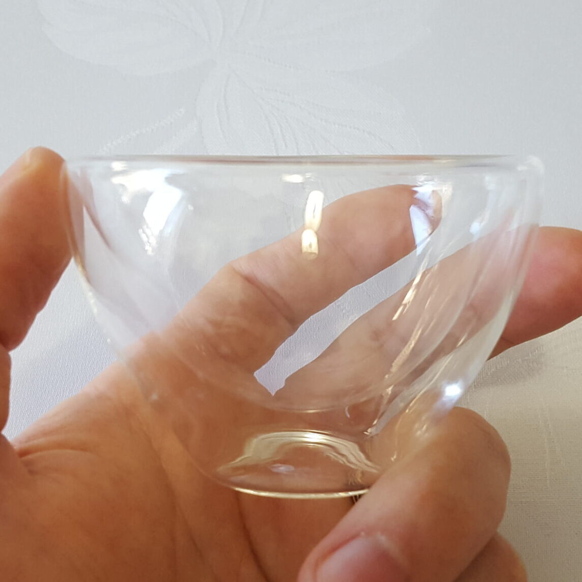Glass 'Tulip' Tea Cup