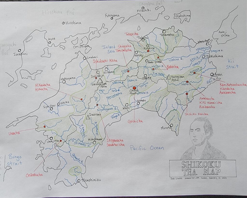 shikoku tea map