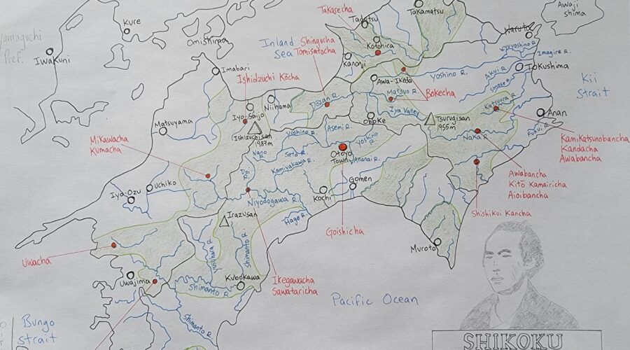 Shikoku map